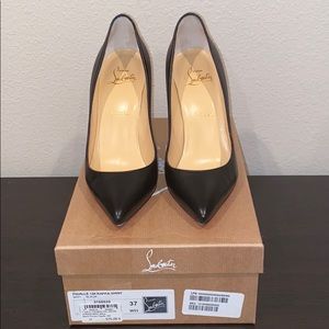 Christian Louboutin Size 37 Pigalle 100 Black Pump